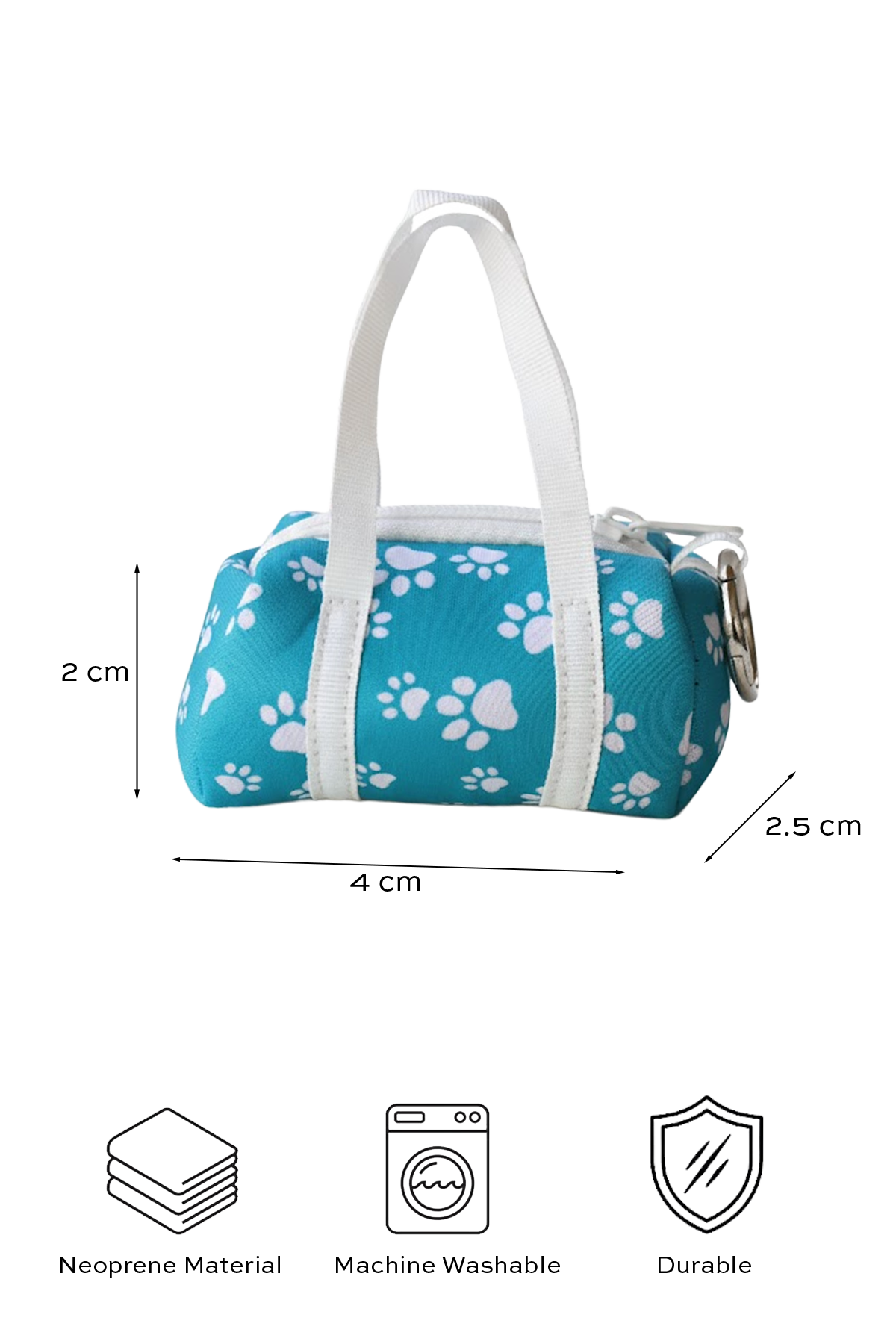 Paws Mini Duffle Bag Charm