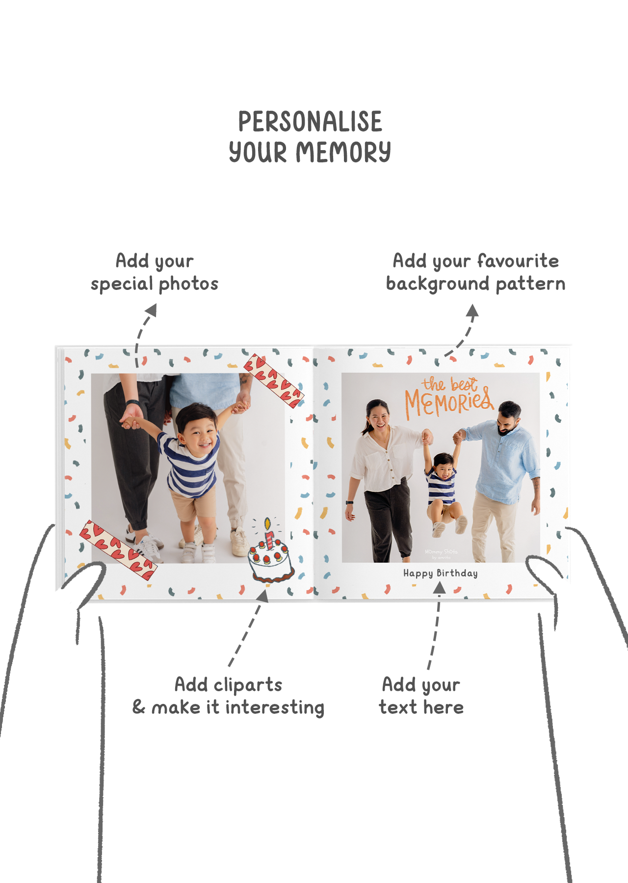 Memories of Love Custom Photobook - Medium