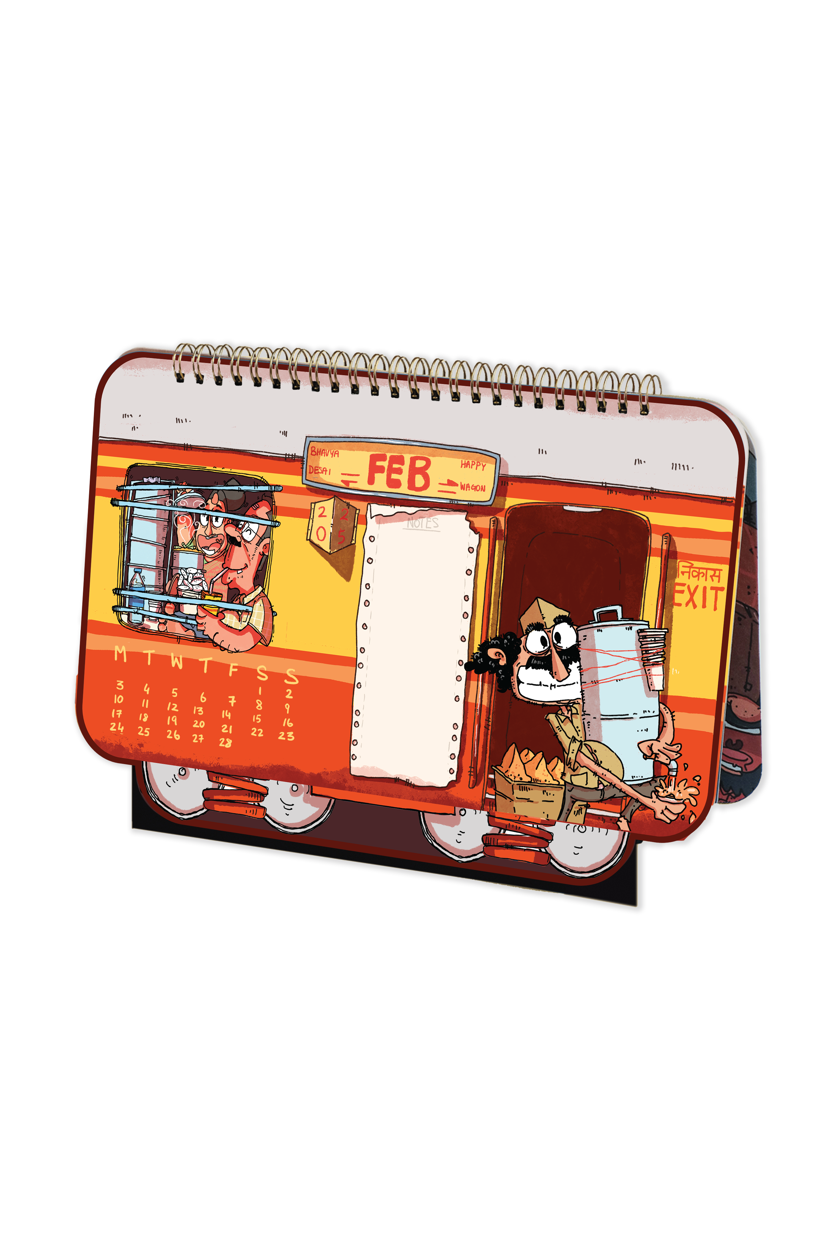 2025 The Great Indian Railway Desk Calendar