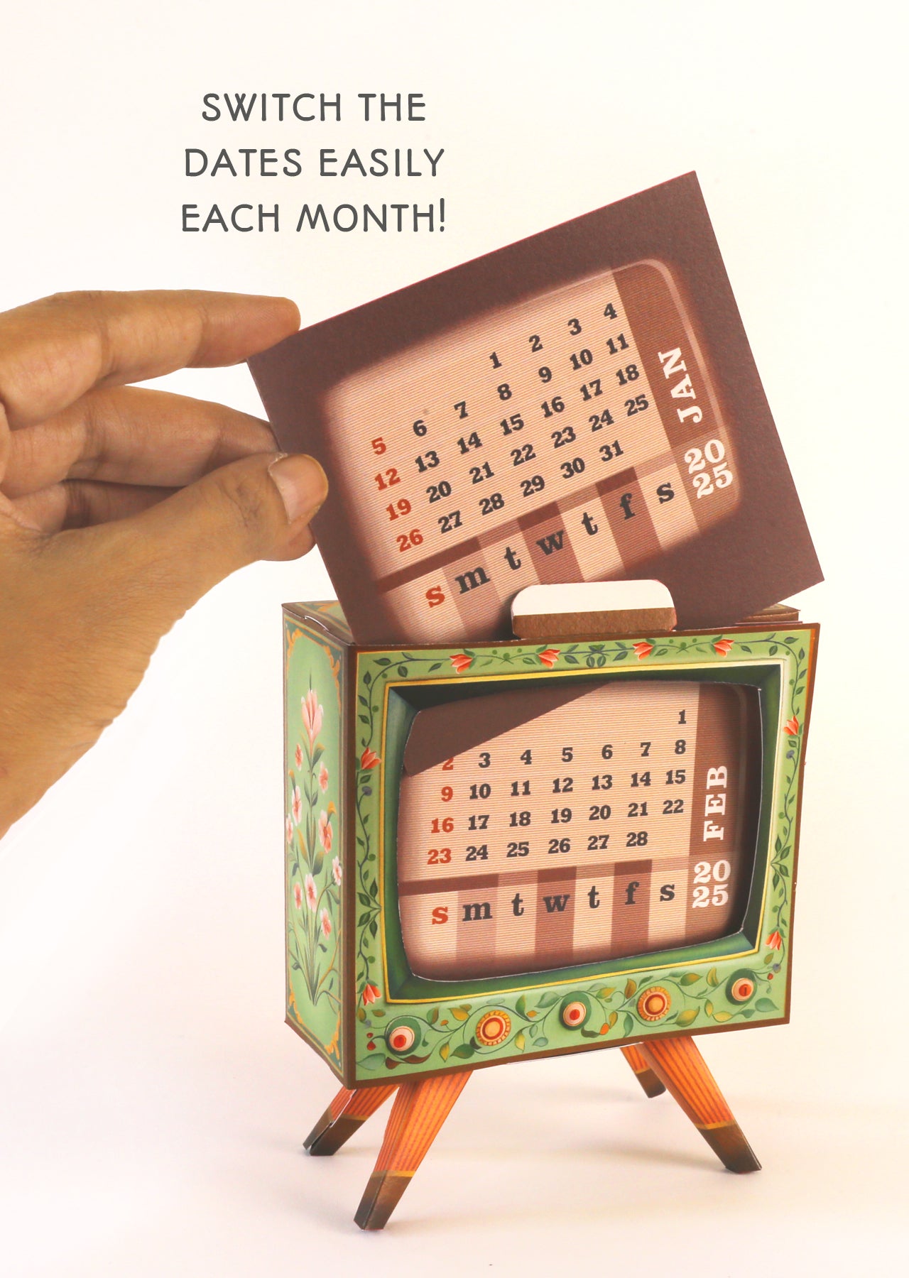2025 DIY Mini TV Desk Calendar 2025-diy-mini-tv-desk-calendar