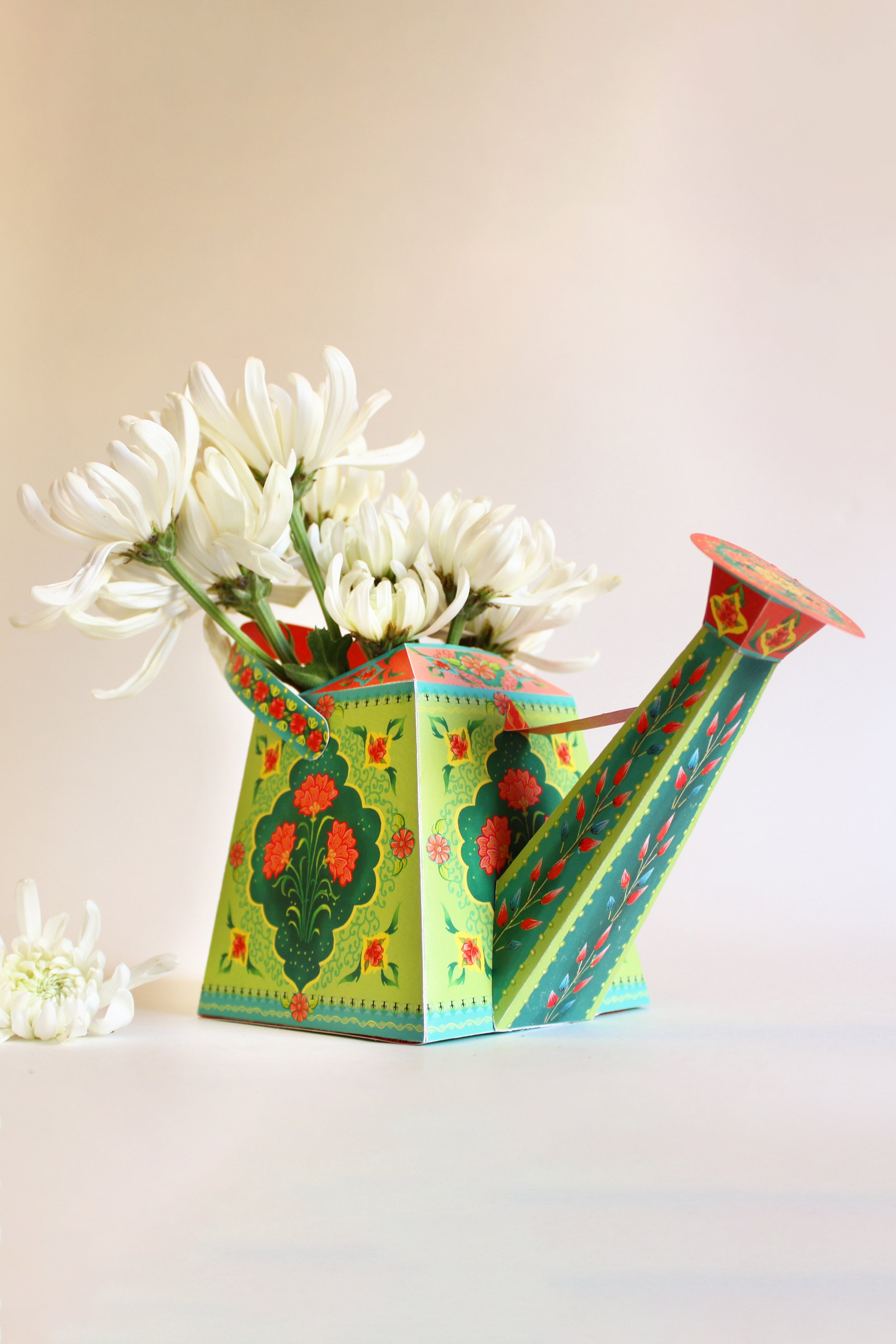 Watering Can Vase / Pen Holder DIY Paper Craft Kit