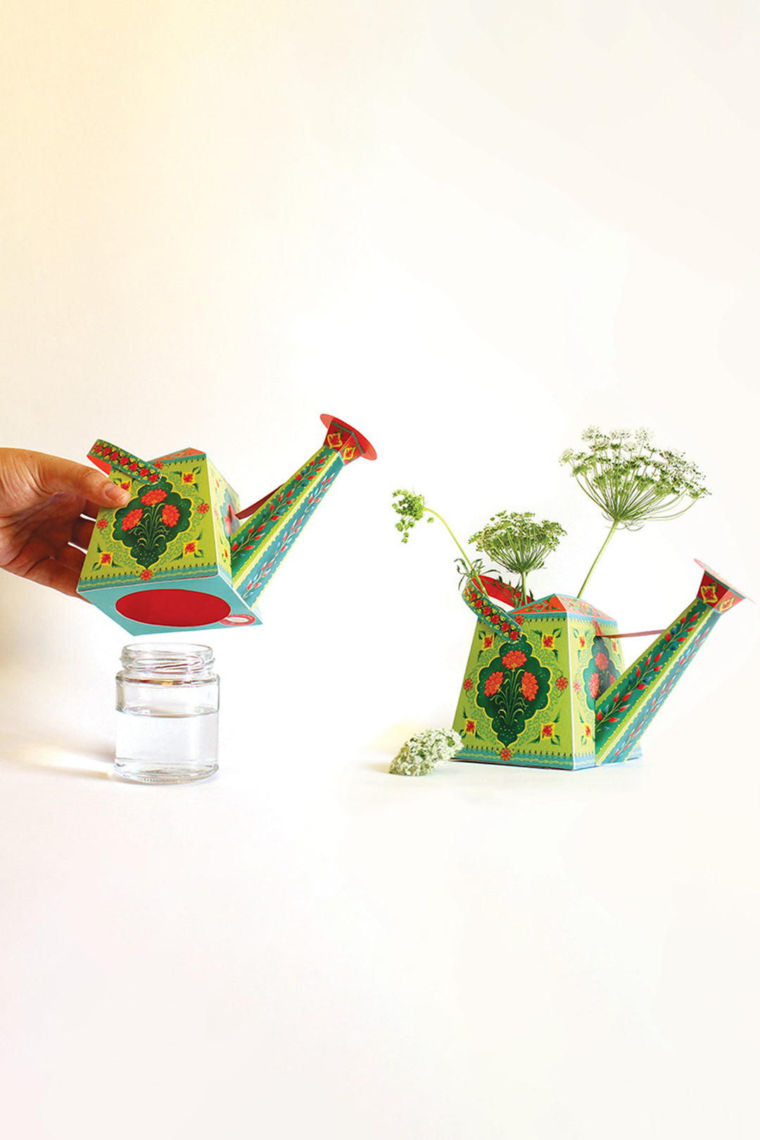 Watering Can Vase / Pen Holder DIY Paper Craft Kit Happy Wagon