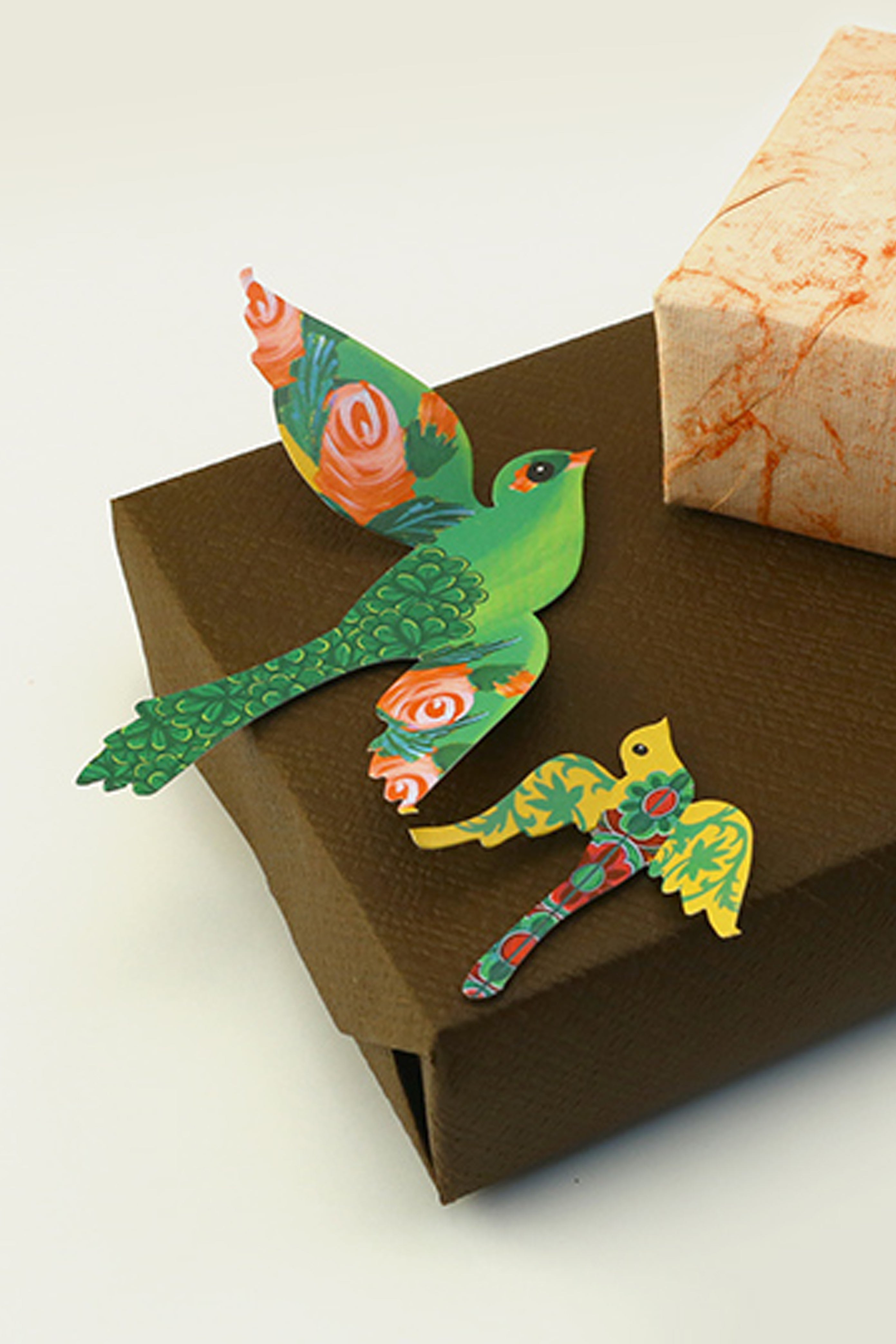 Paper Birds for Wall Decoration: Set of 24