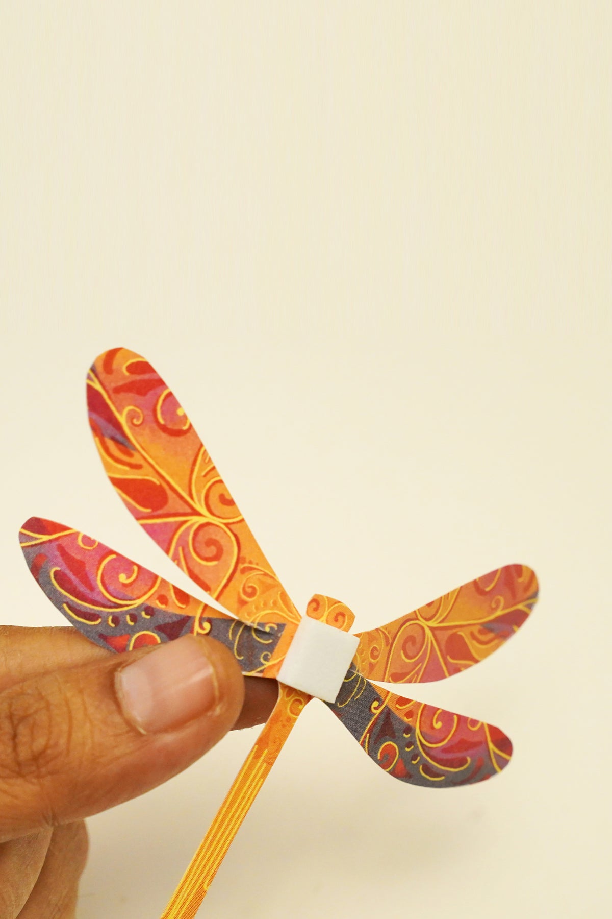 Paper Dragonflies for Wall Decoration: Set of 24