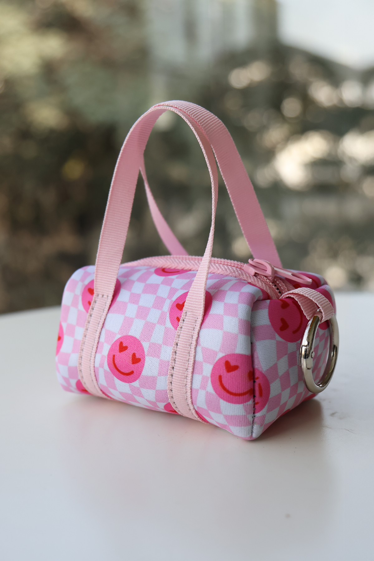 Smiley Mini Duffle Bag Charm