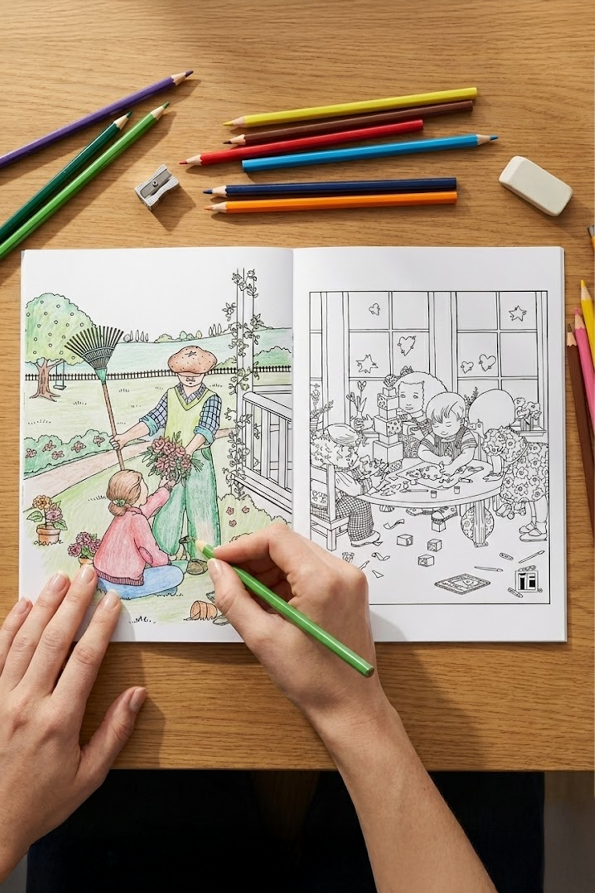 The Cute Colouring Book + Teeny Tiny Colouring Book