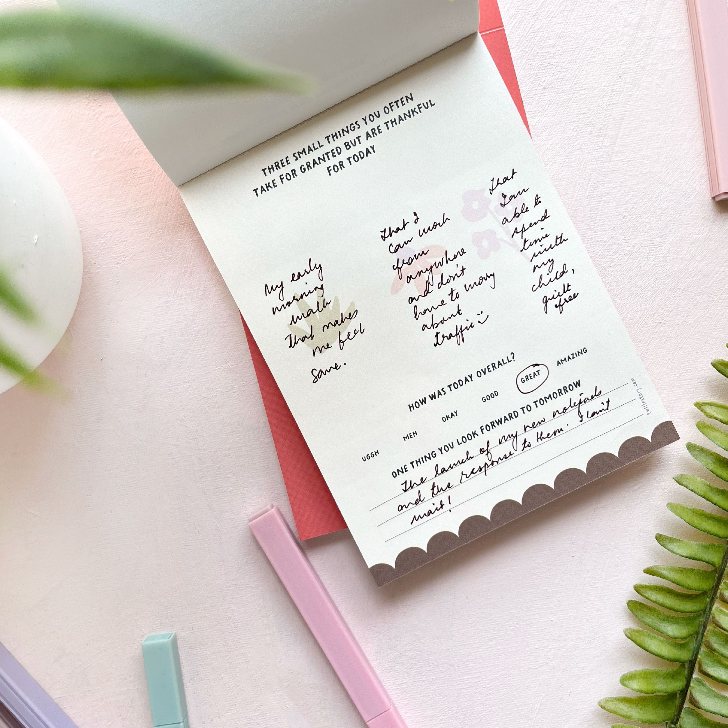 Three Good Things - Mini Gratitude Journal