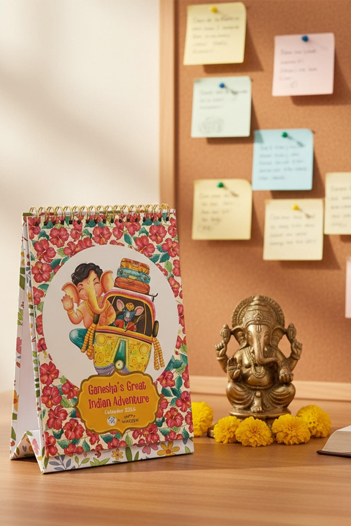 2026 Ganesha's Great Indian Adventure Desk Calendar