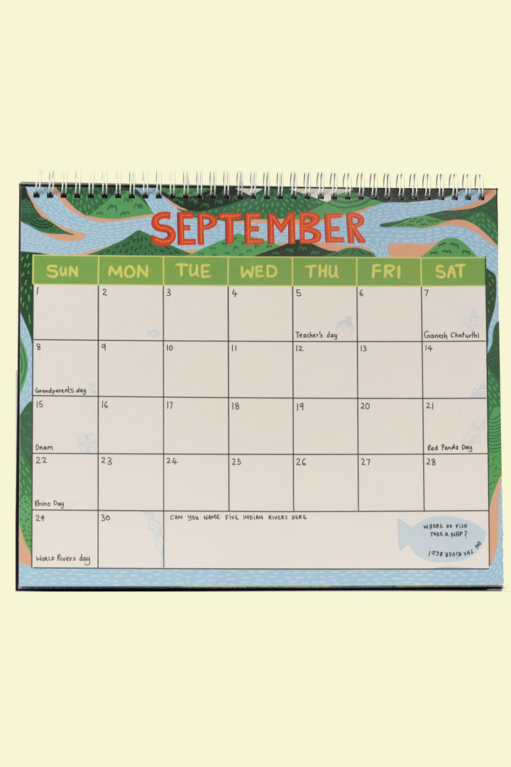 2024 Wild Adventures Kids Desk Calendar
