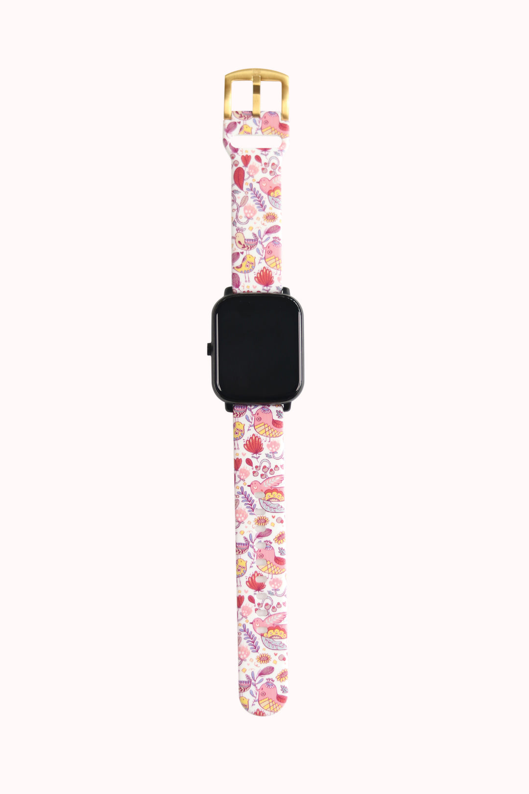 Bird Flow 20mm Watch Strap with Gold Pin Buckle