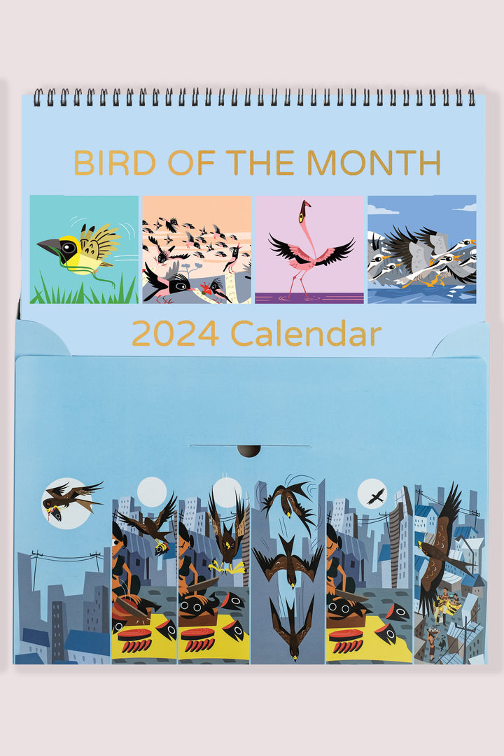 2024 Bird of the Month Large Desk Calendar