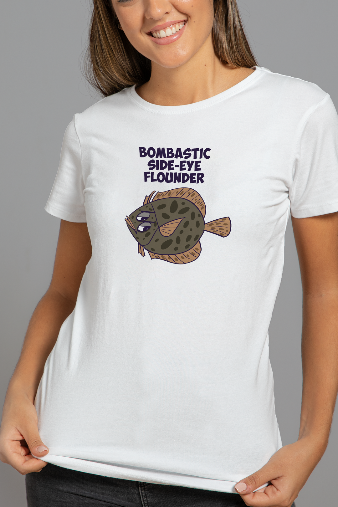 Bombastic Side-Eye Flounder T-Shirt