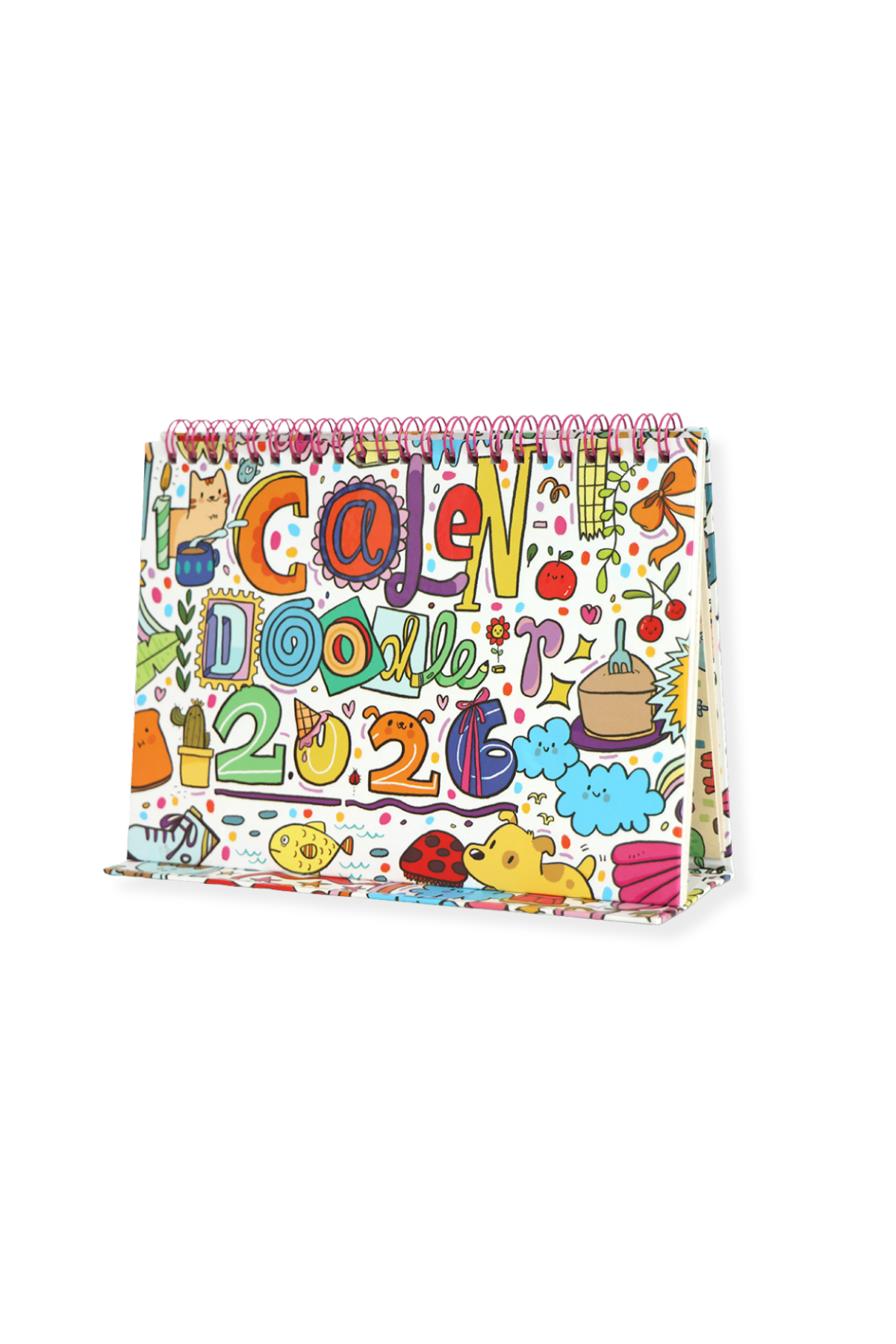 2026 Calendoodler 2-in-1 Desk Calendar + Notebook