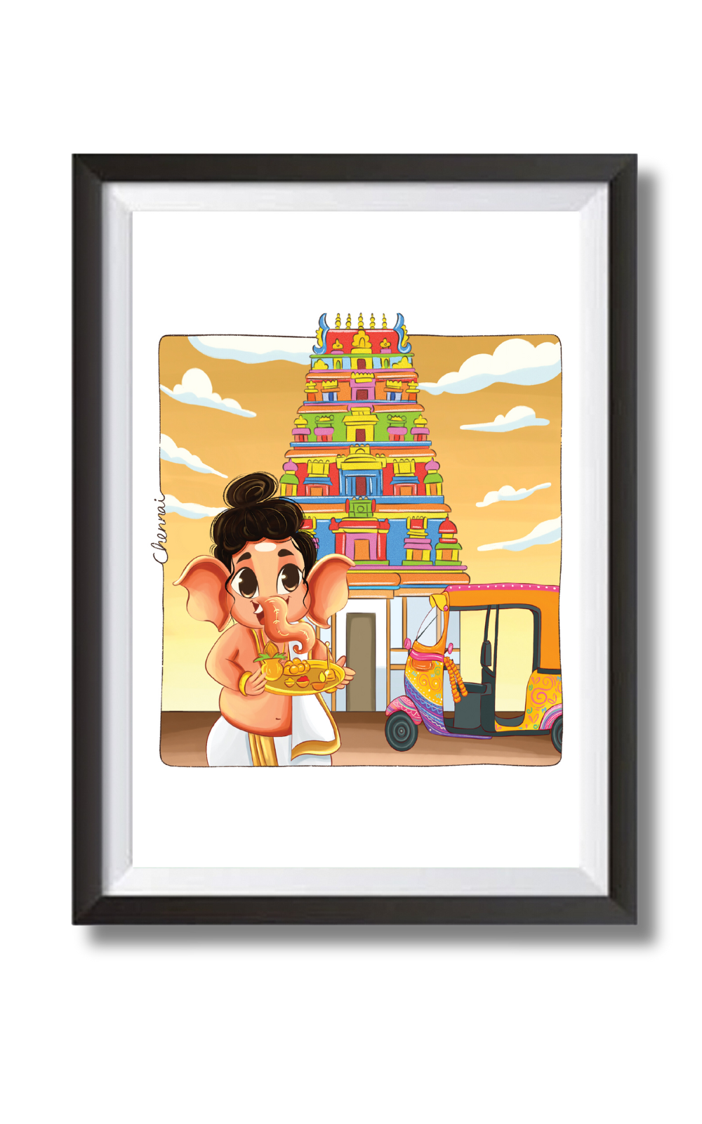 Ganesha In Chennai Wall Art