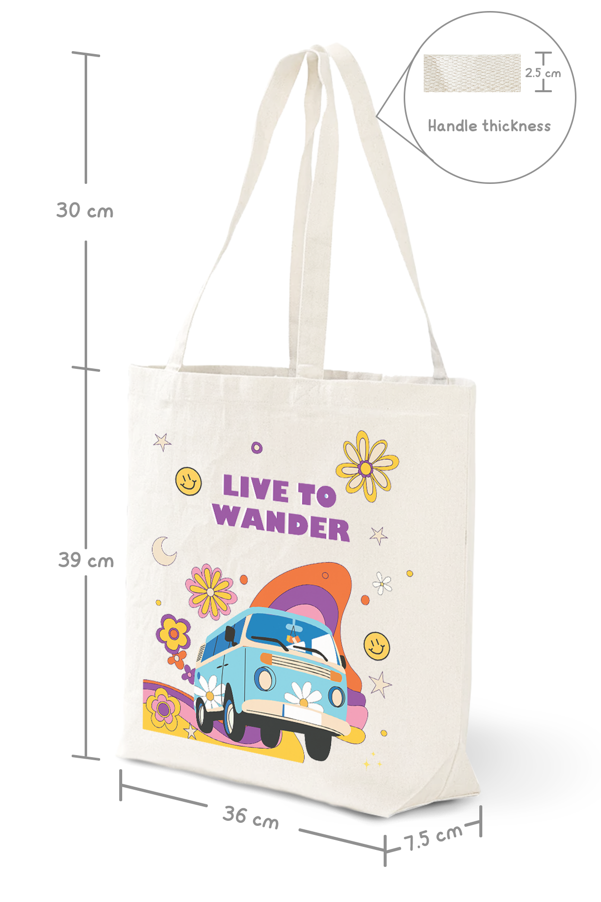 Live to Wander Tote Bag
