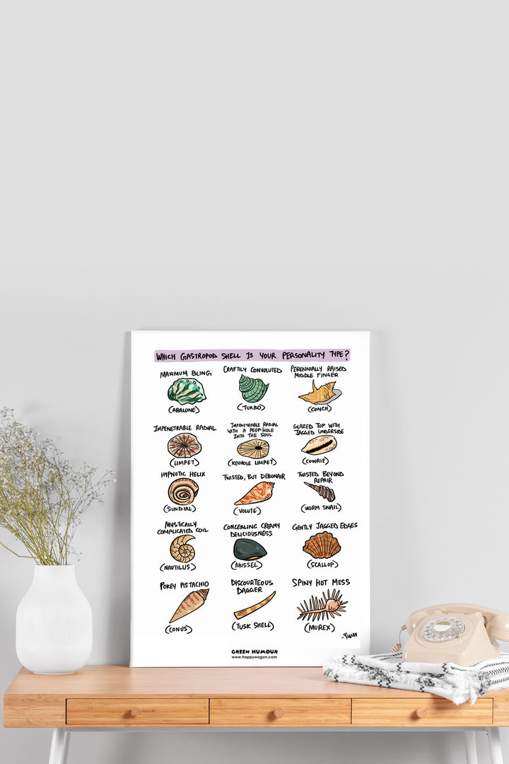 Gastropod Shell Non-Tearable Poster