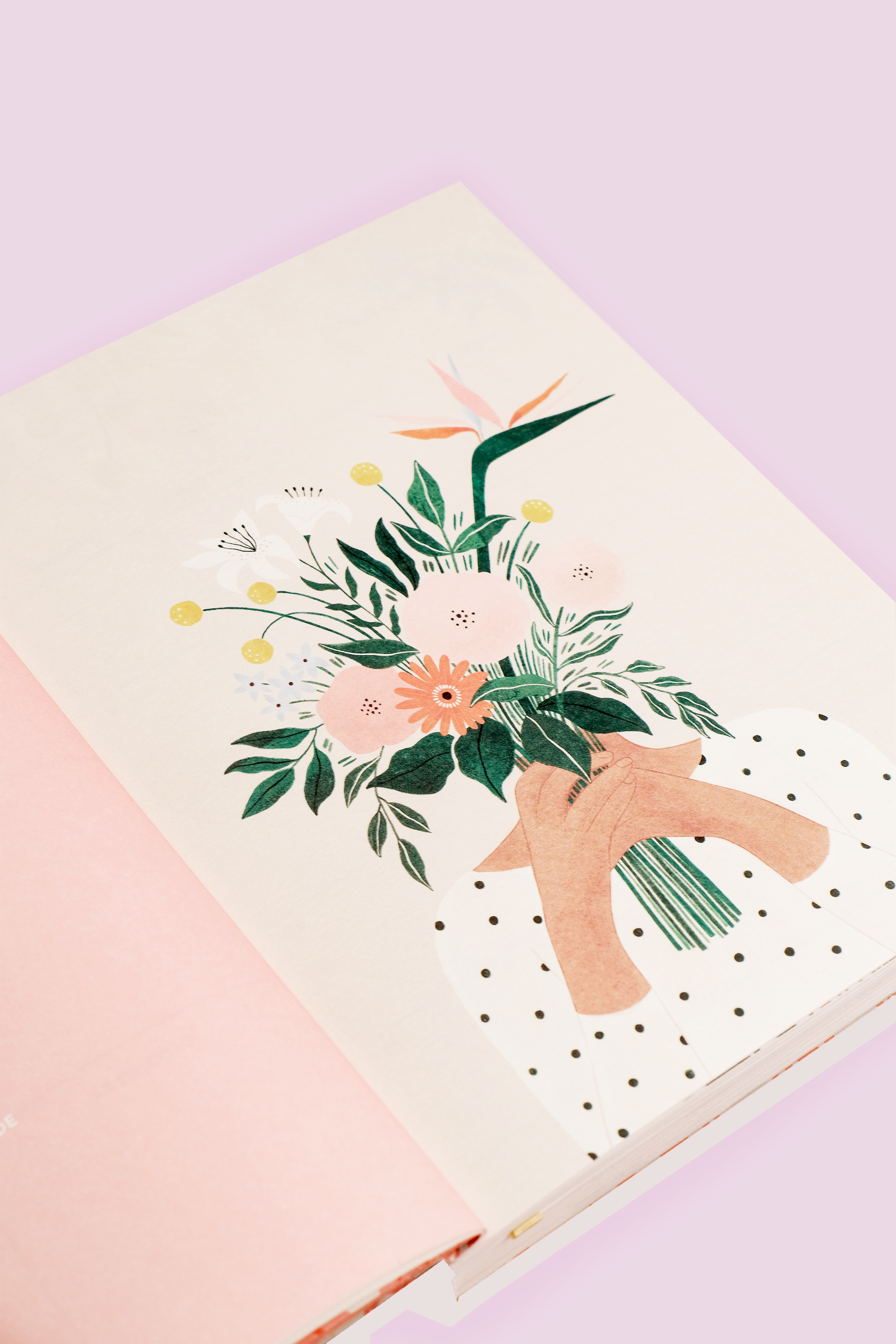 Orange Garden Hardbound Undated Planner