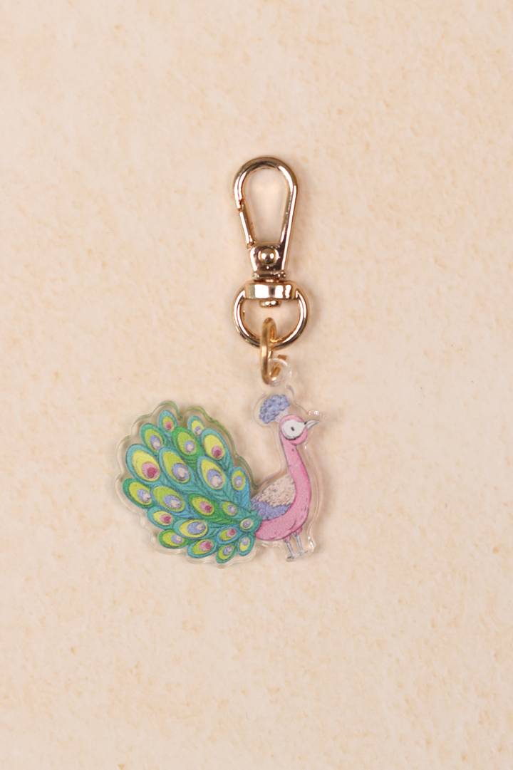 Set of Devinity & Peacock Keychain