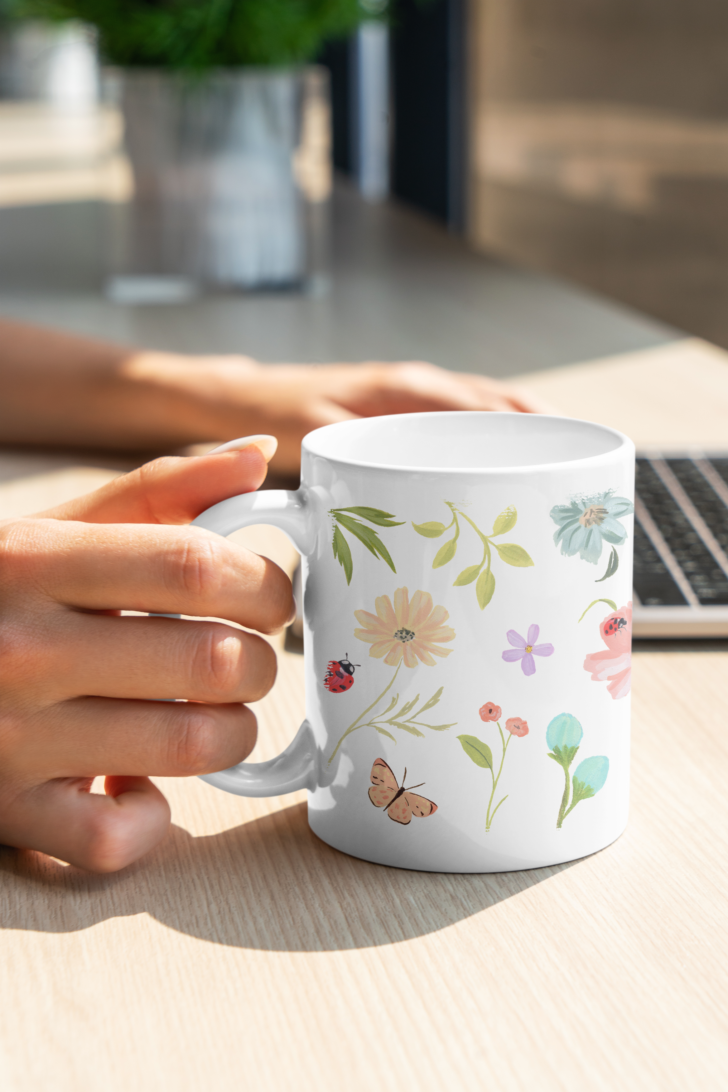Mama With Florals  Mug