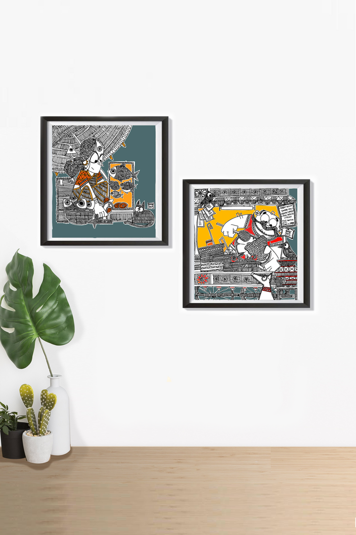 Meal For All - Set of 2 Wall Art