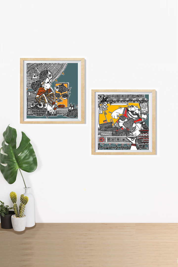 Meal For All - Set of 2 Wall Art