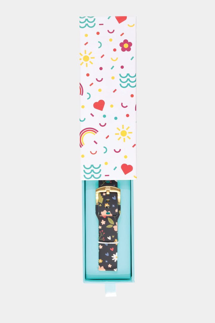 Happy Bloom 20mm Watch Strap with Gold Pin Buckle