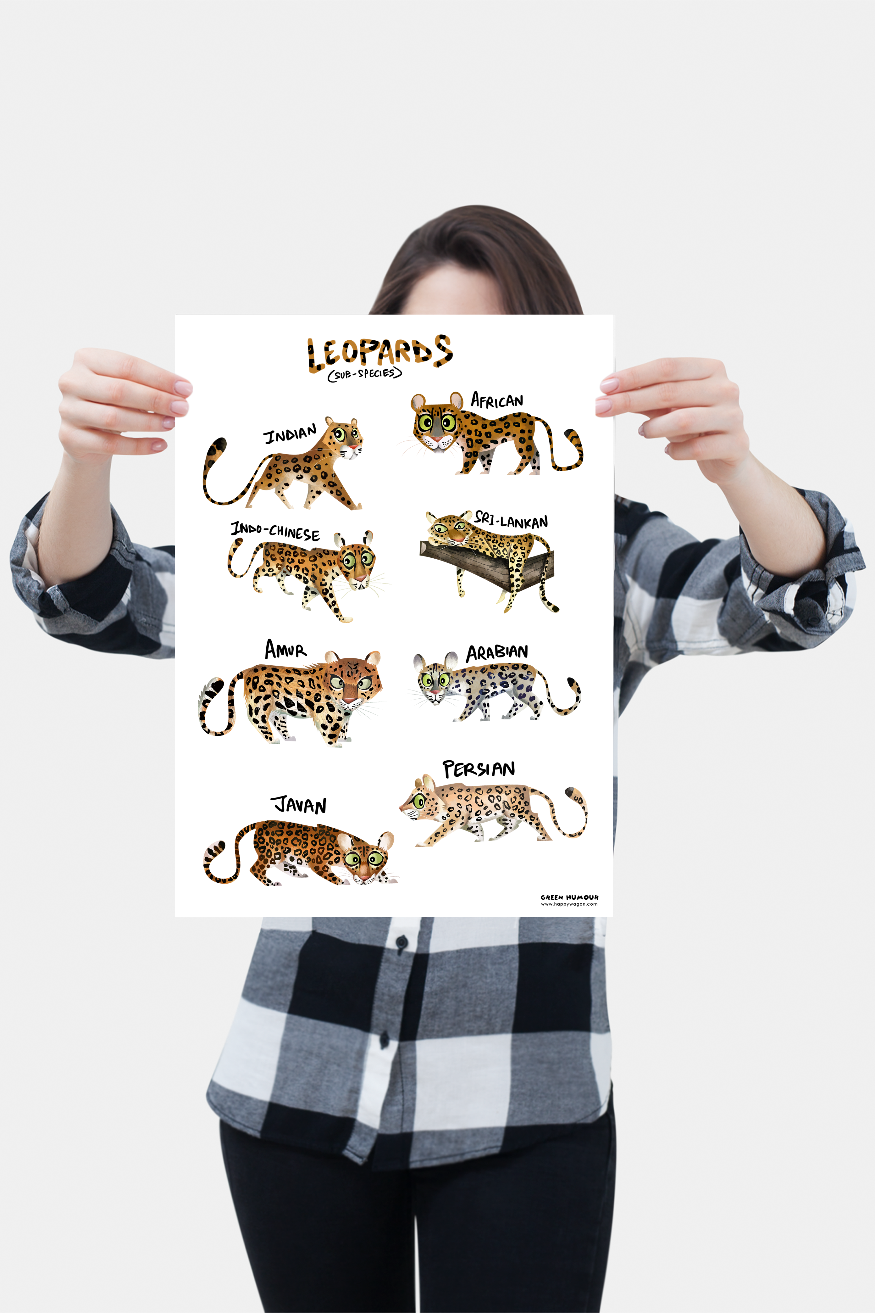 Leopard Sub Species Non Tearable Poster