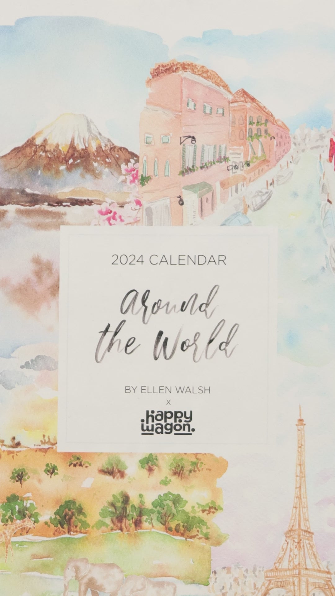 2024 Around the World Desk Calendar