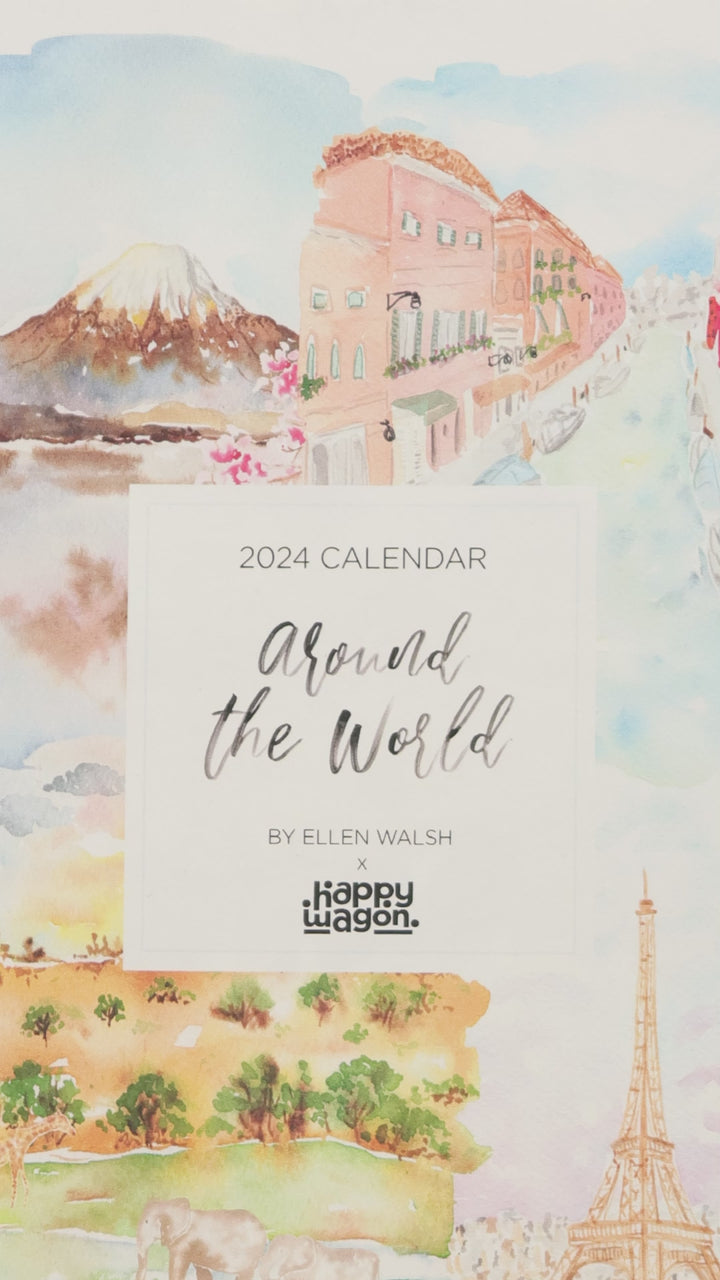 2024 Around the World Desk Calendar