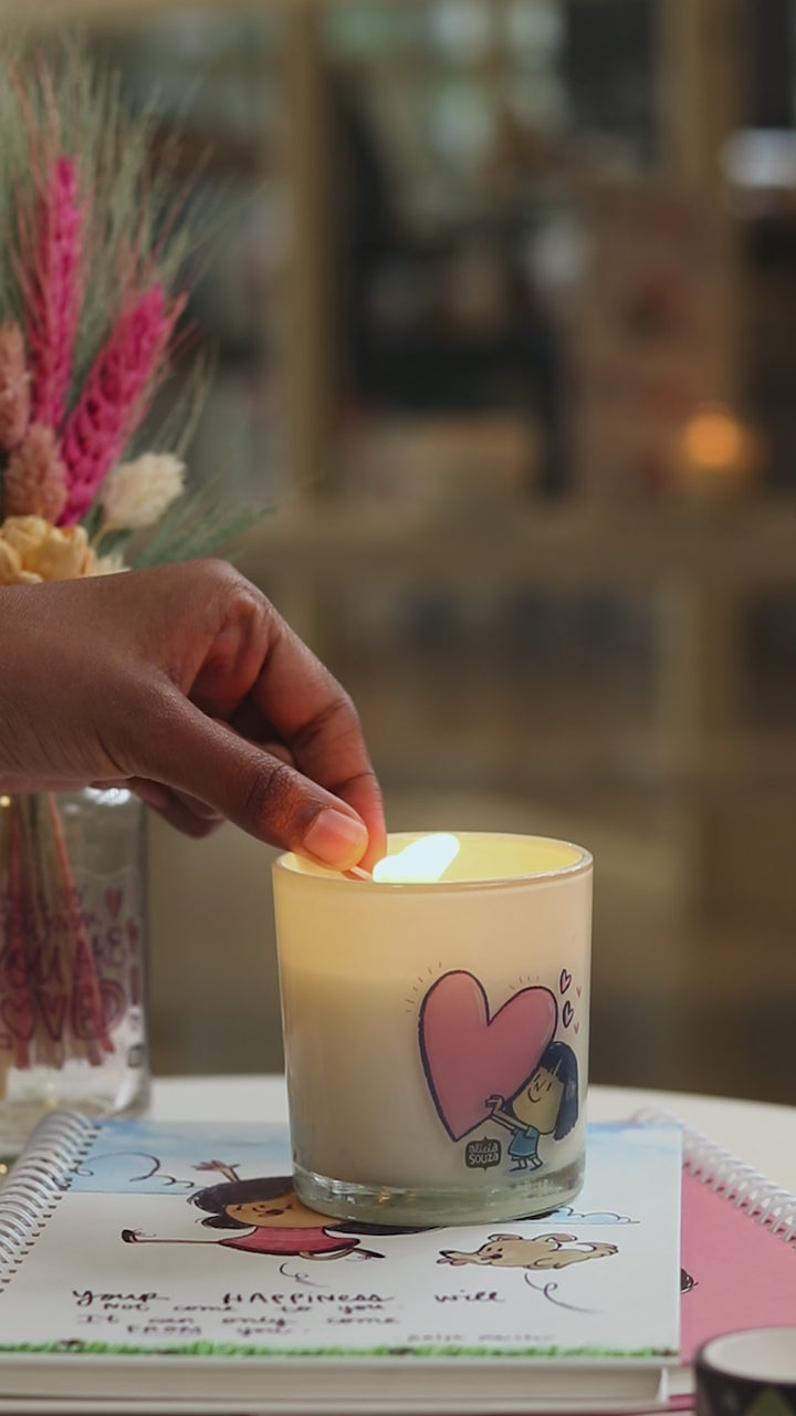 Girl Heart Scented Candle
