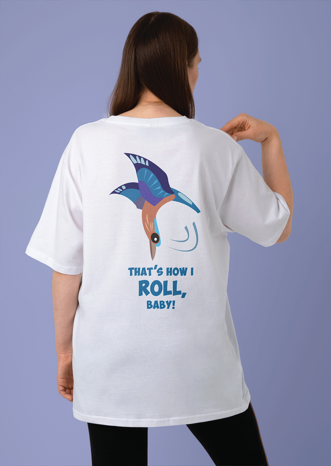 Indian Roller (That’s how I roll baby!) Oversized T-shirt