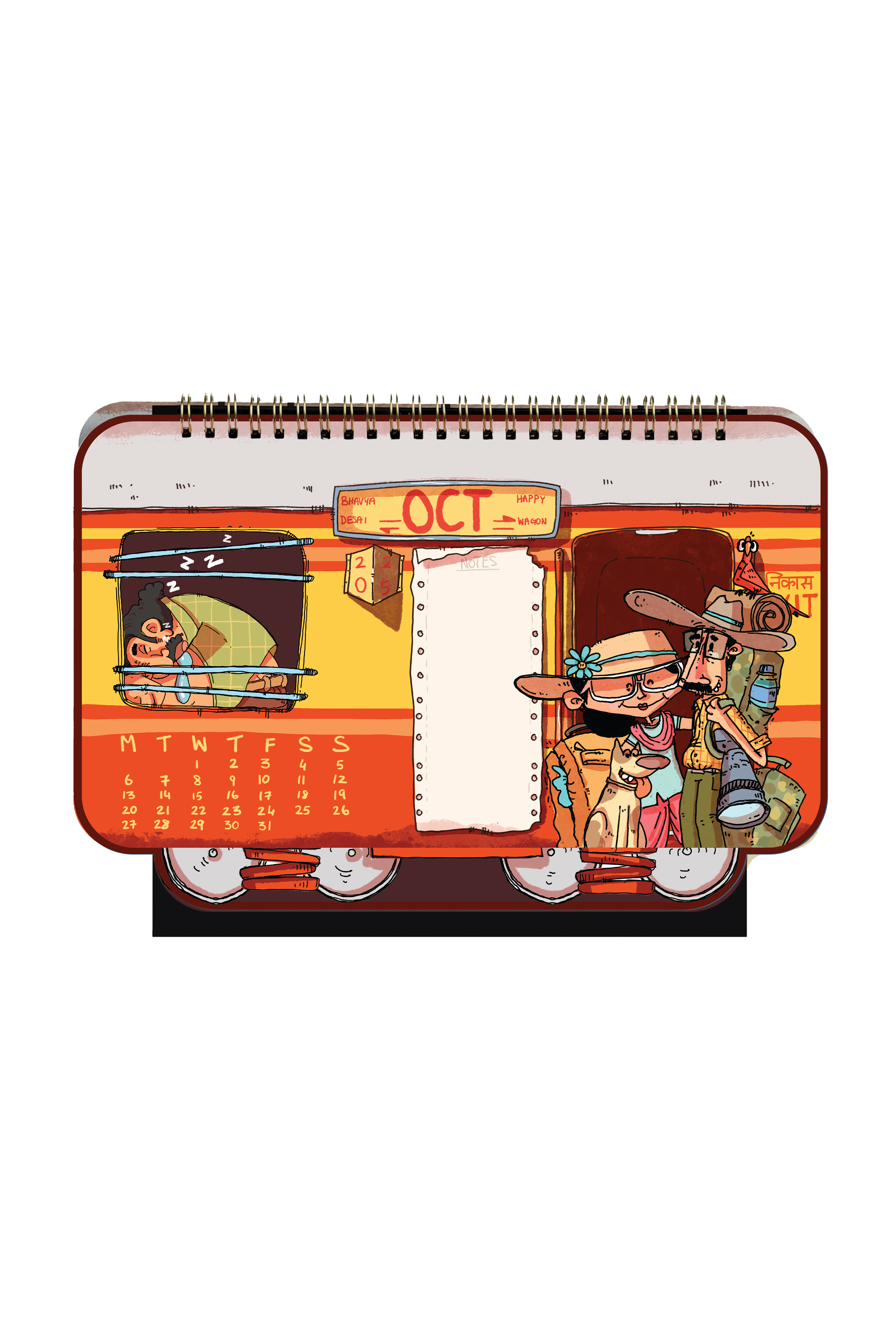 2025 The Great Indian Railway Desk Calendar