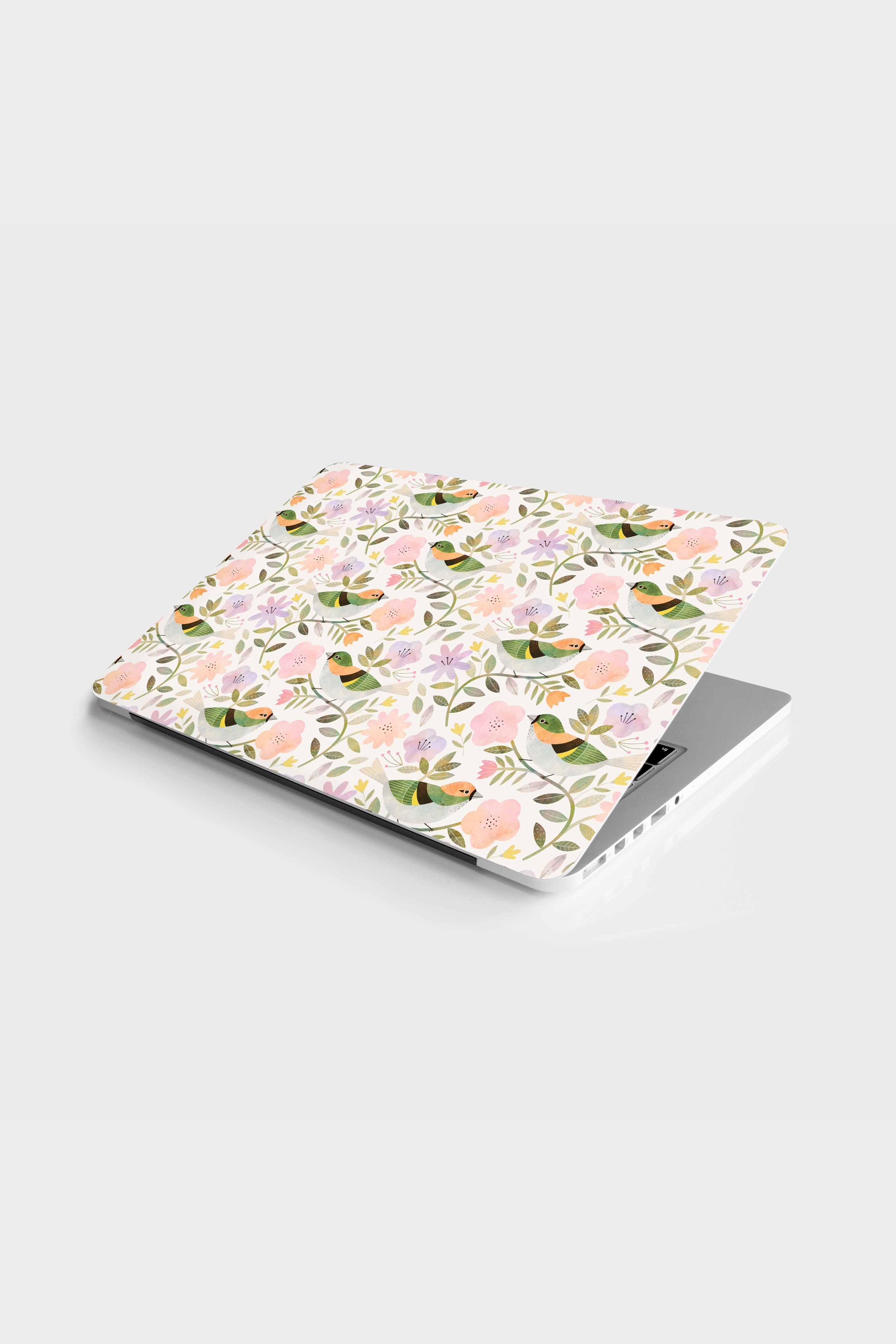 Romantic Birds (White) Laptop Skin