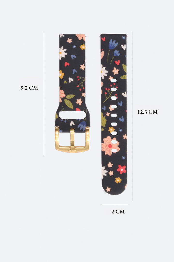 Happy Bloom 20mm Watch Strap with Gold Pin Buckle