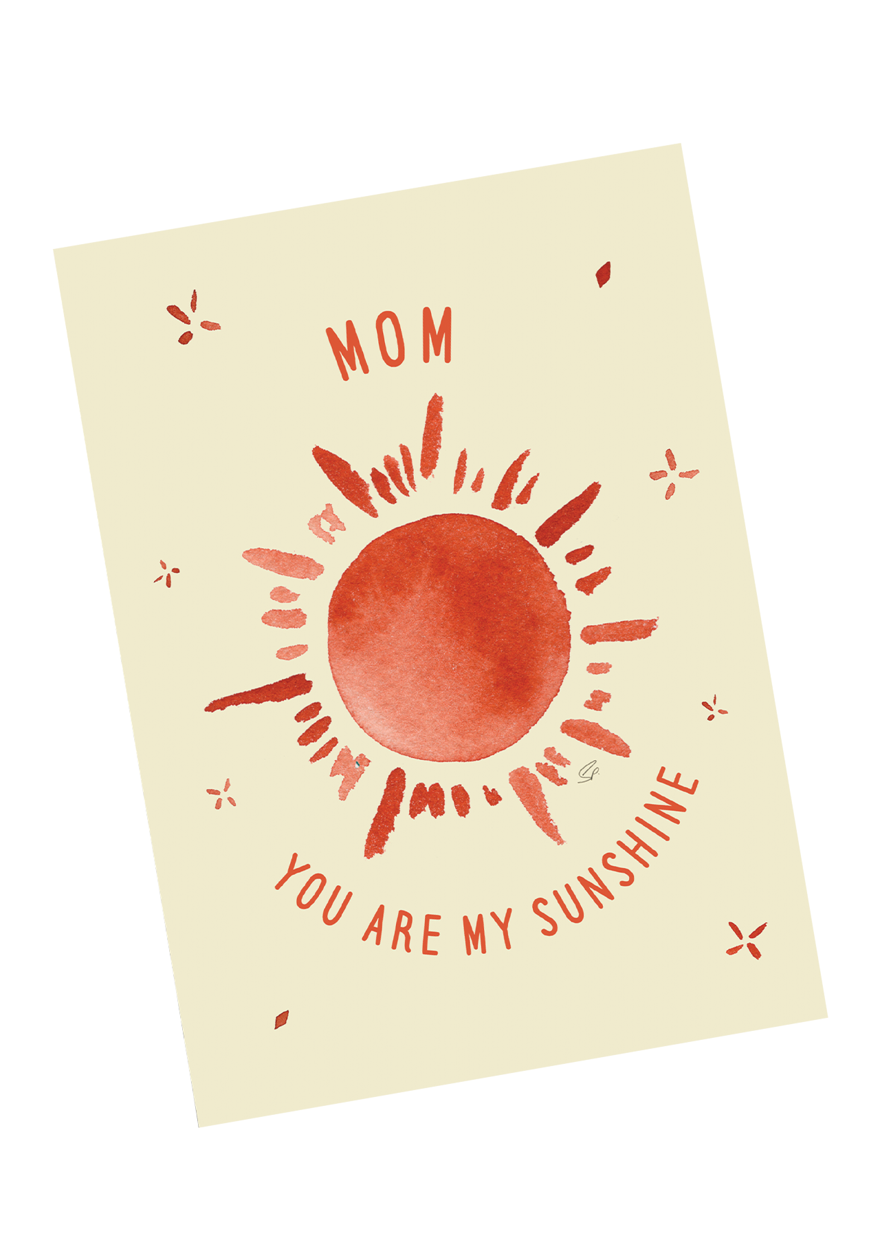 Mom You are My Sunshine Greeting Card