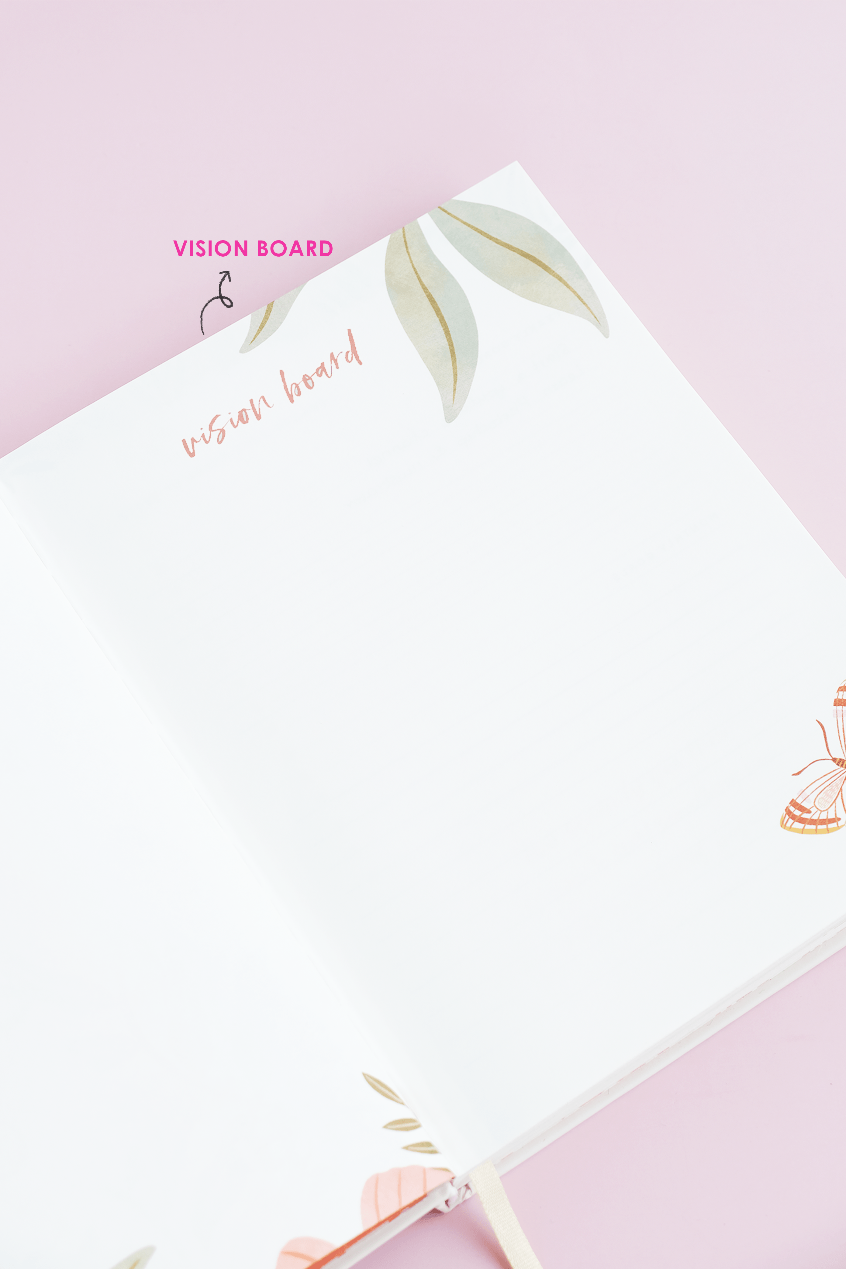 Orange Garden Hardbound Undated Planner