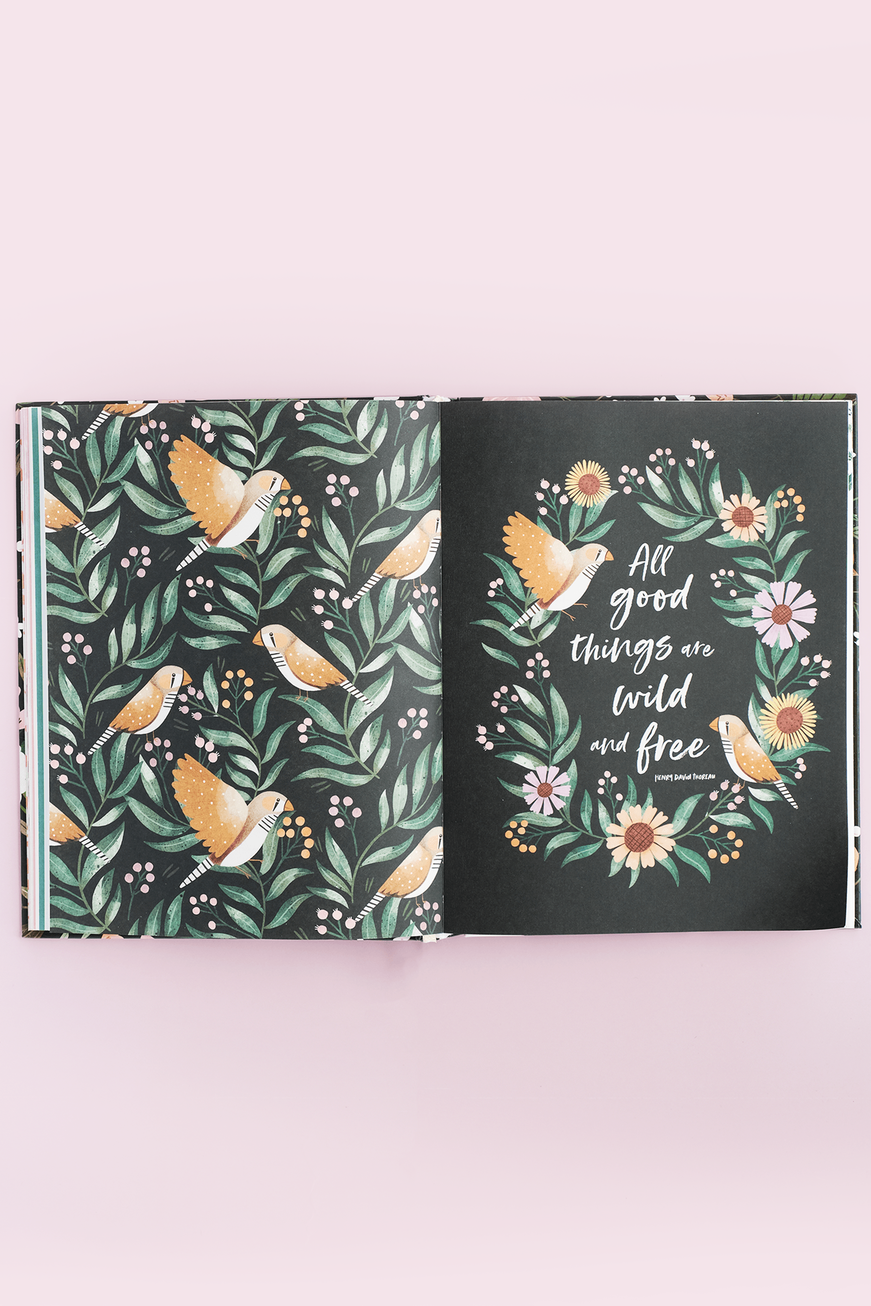 Orange Garden Hardbound Undated Planner