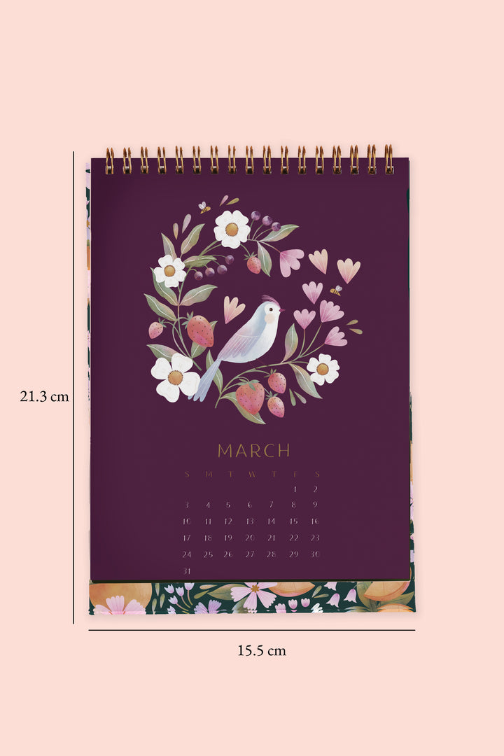 2024 Birds Desk Calendar