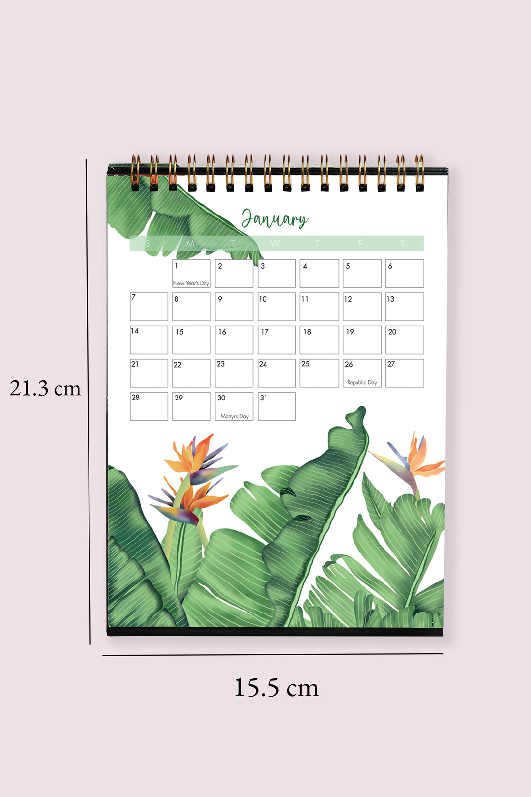 2024 Tropical Desk Calendar