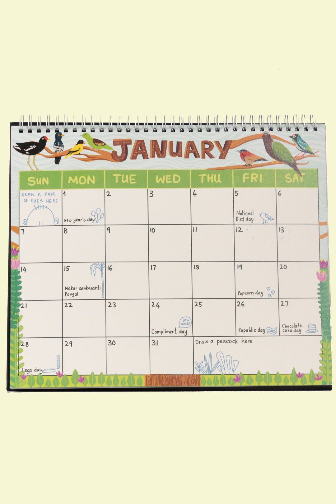 2024 Wild Adventures Kids Desk Calendar
