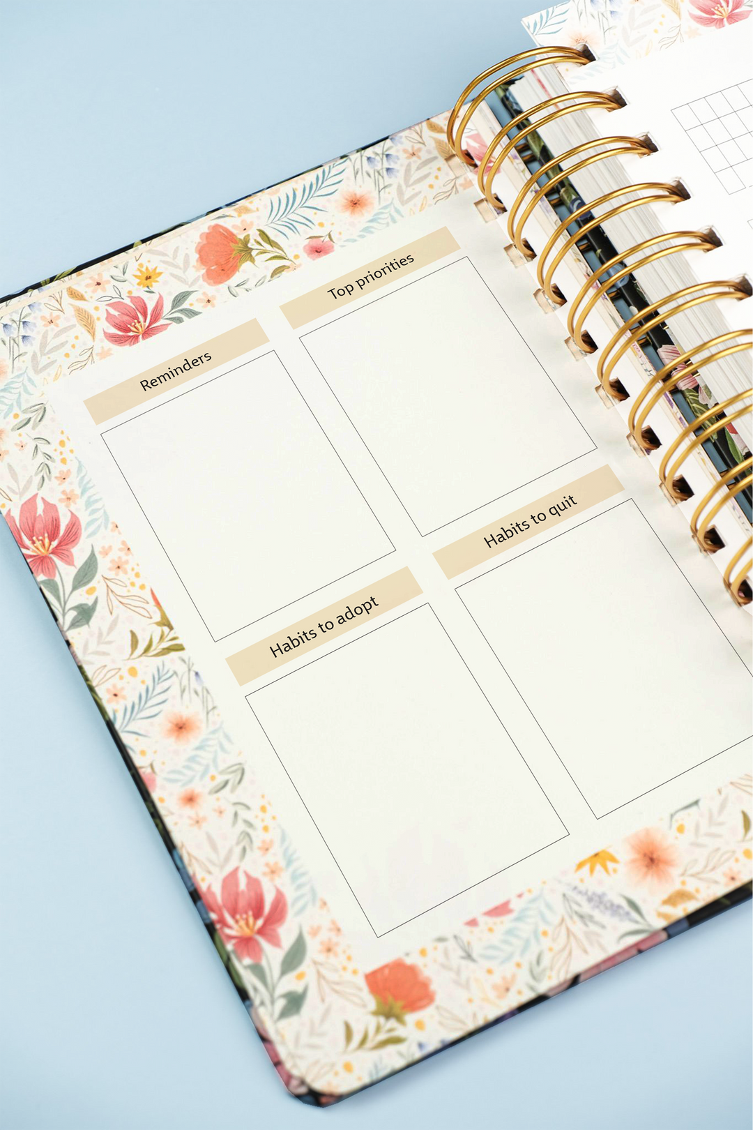 Rose Garden Wiro Undated Planner