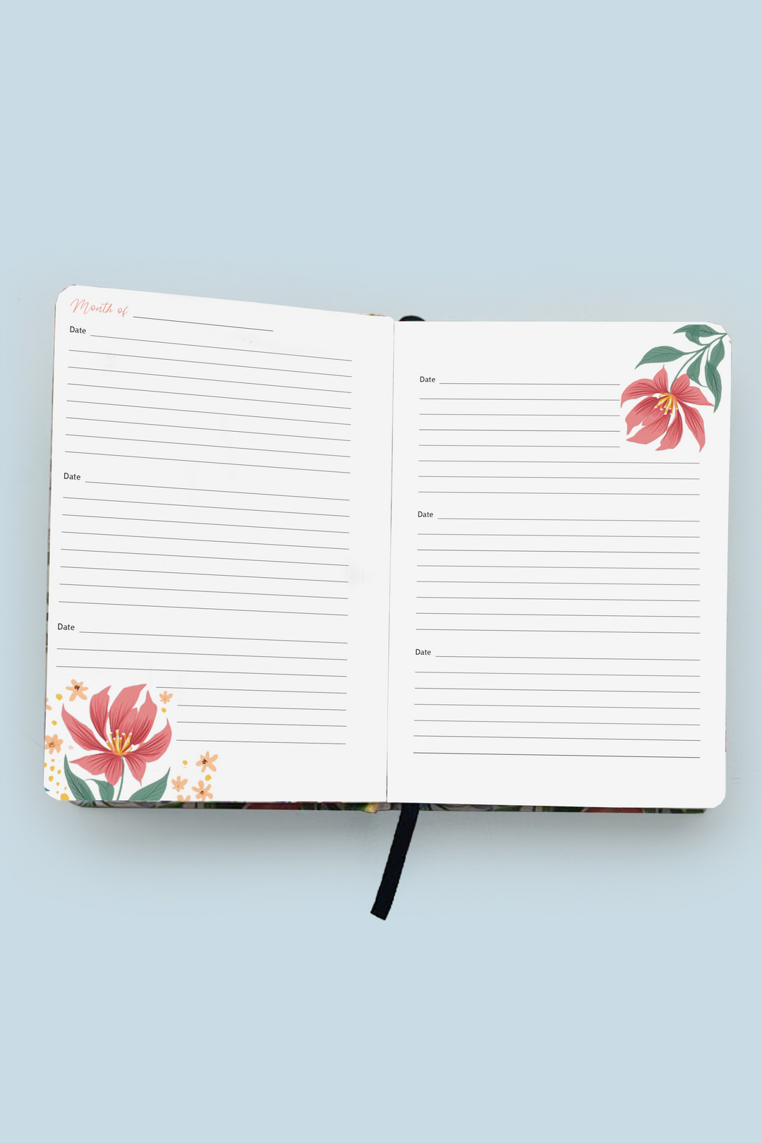 Summer Birds Hardbound Undated Planner