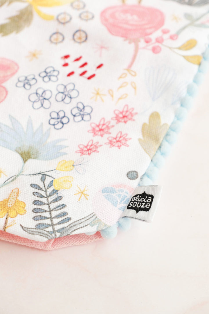 Butterfly Garden Embroidered Tote Bag