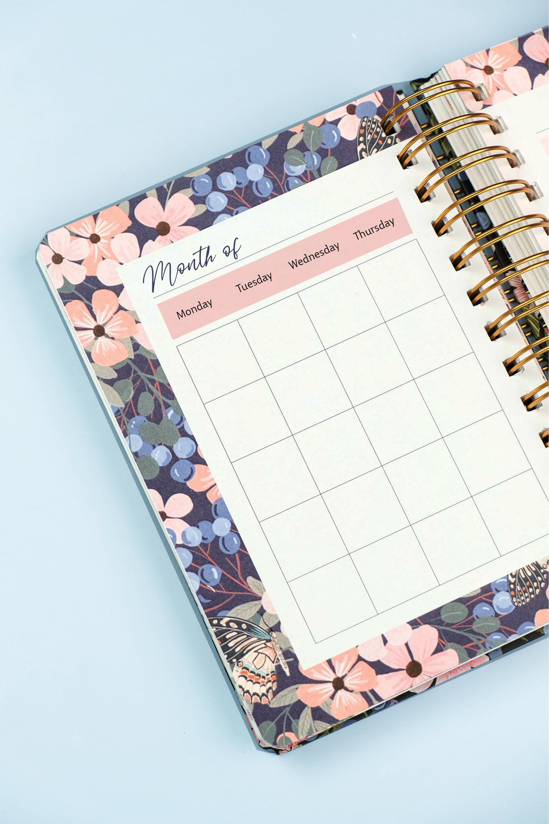 Rose Garden Wiro Undated Planner