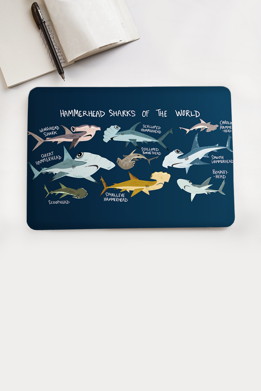 Hammerhead Sharks of the World Laptop Skin