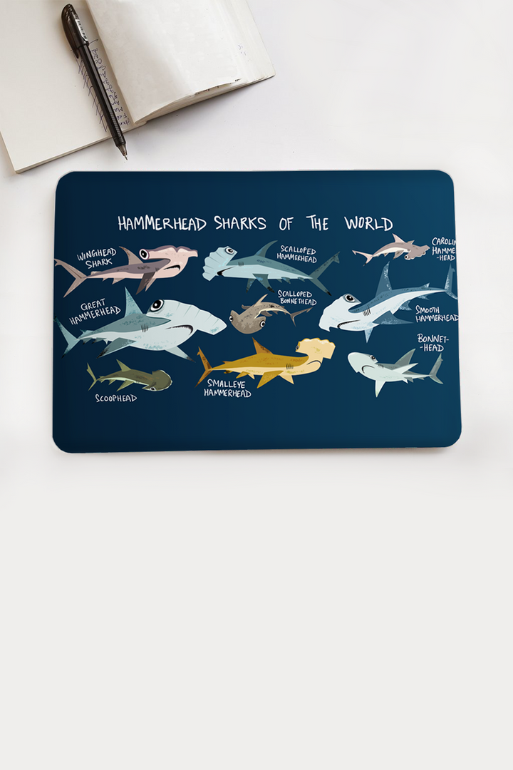 Hammerhead Sharks of the World Laptop Skin