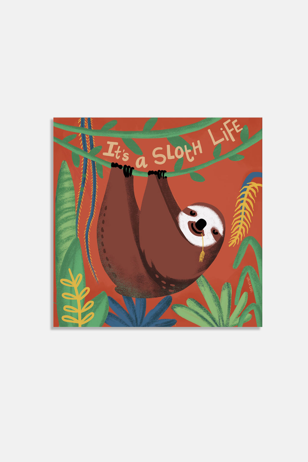 Sloth Life Wall Art
