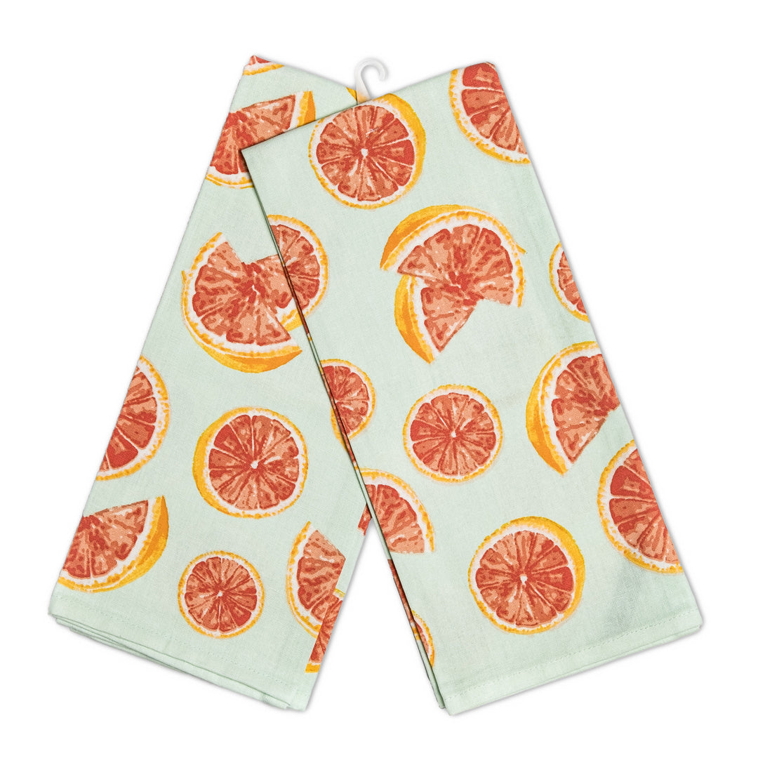 Pink Grapefruit Kitchen Towel