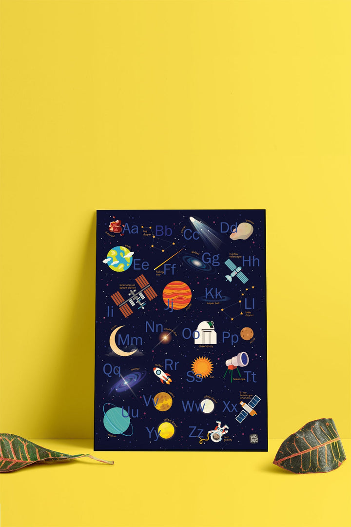 Space A to Z - Non Tearable Poster
