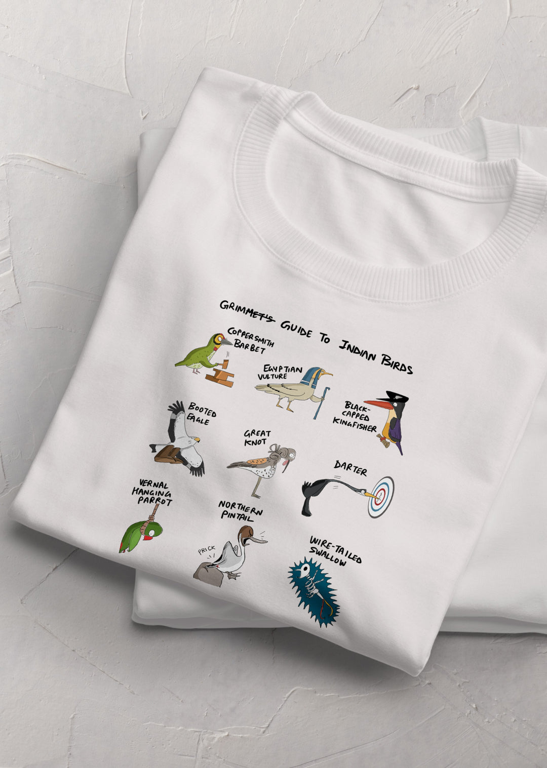 Grim Guide to Indian Birds T-Shirt – Happy Wagon